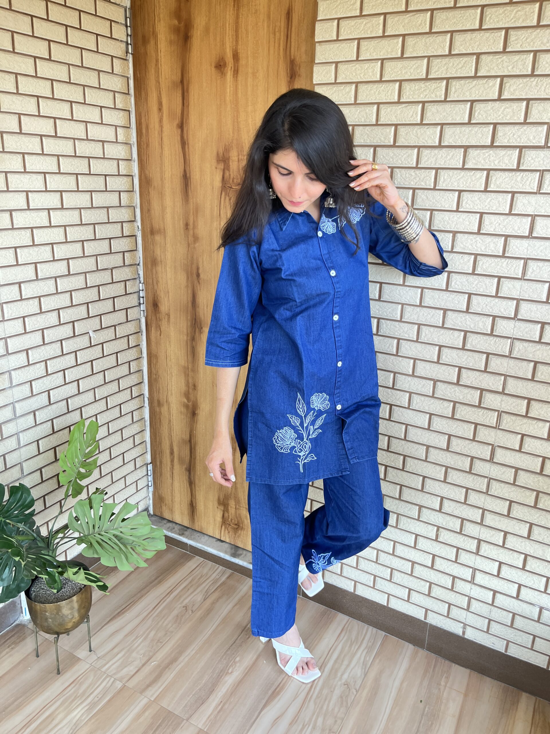 Denim Blue Cord Set - Image 4