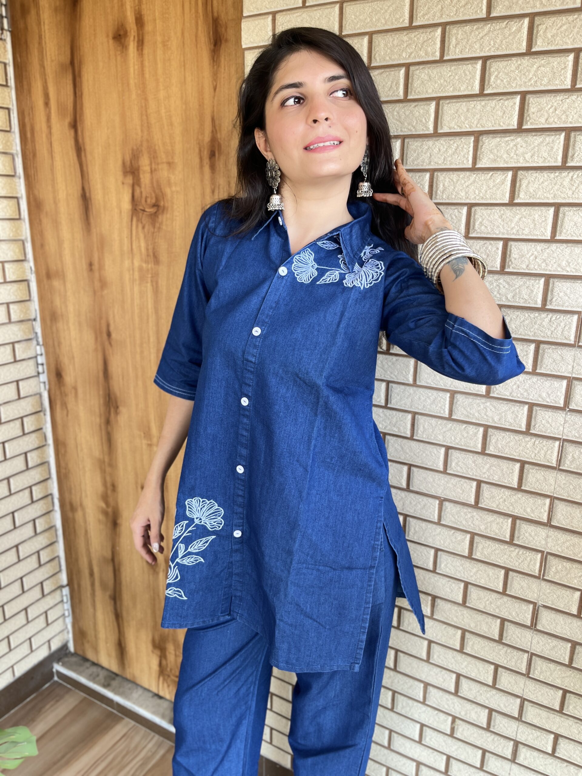 Denim Blue Cord Set - Image 3