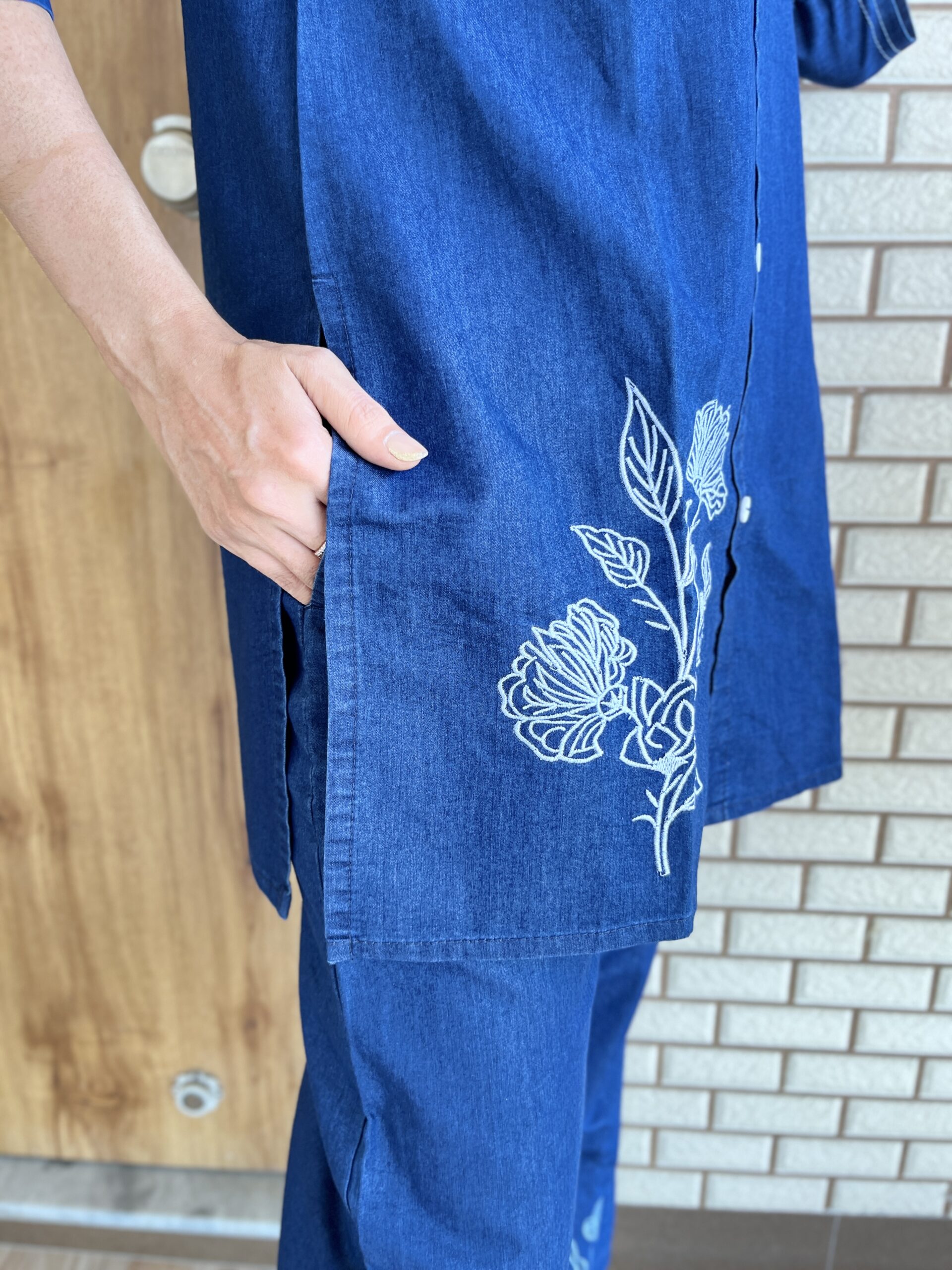 Denim Blue Cord Set - Image 7